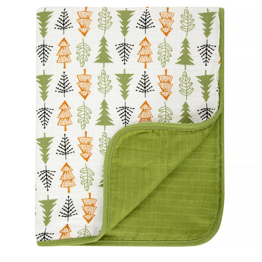 Muslin Stroller Blanket - 4 layered super soft - Into the Jungle - Dreams & Dimples