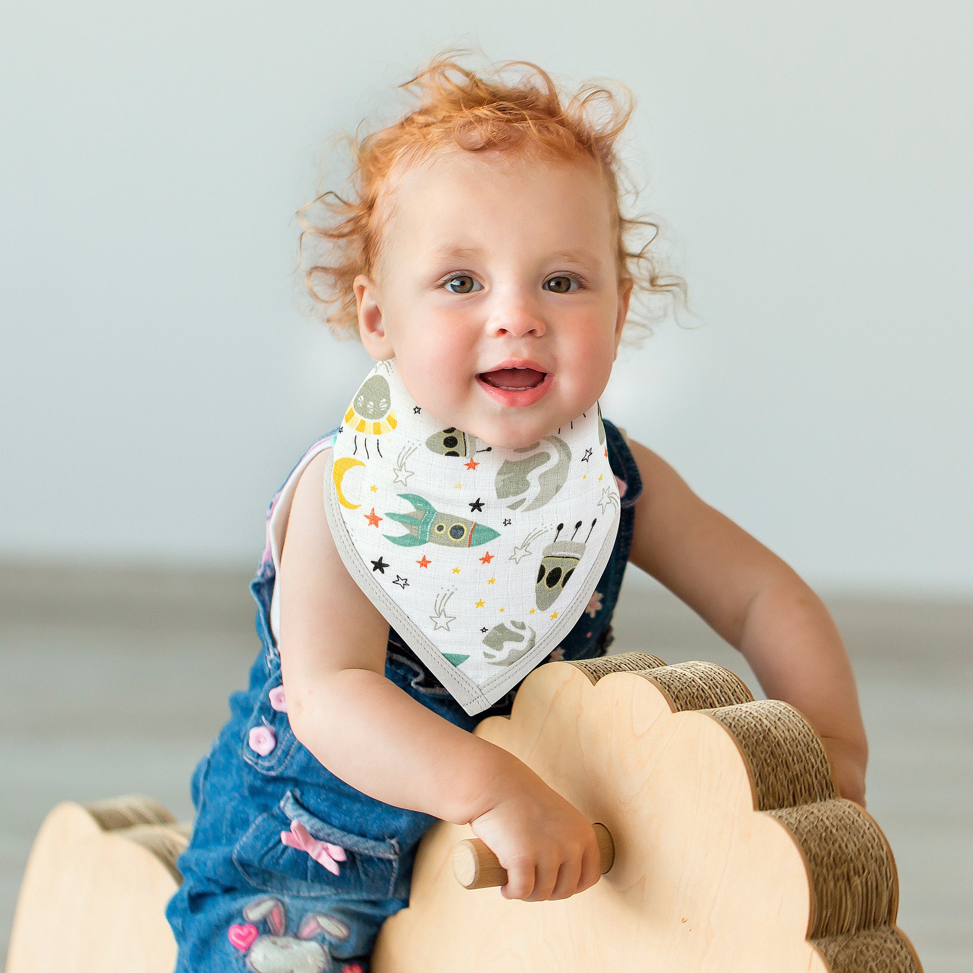Muslin Bandana Bibs - Pack of 4's - Gimme Some Space - Dreams & Dimples