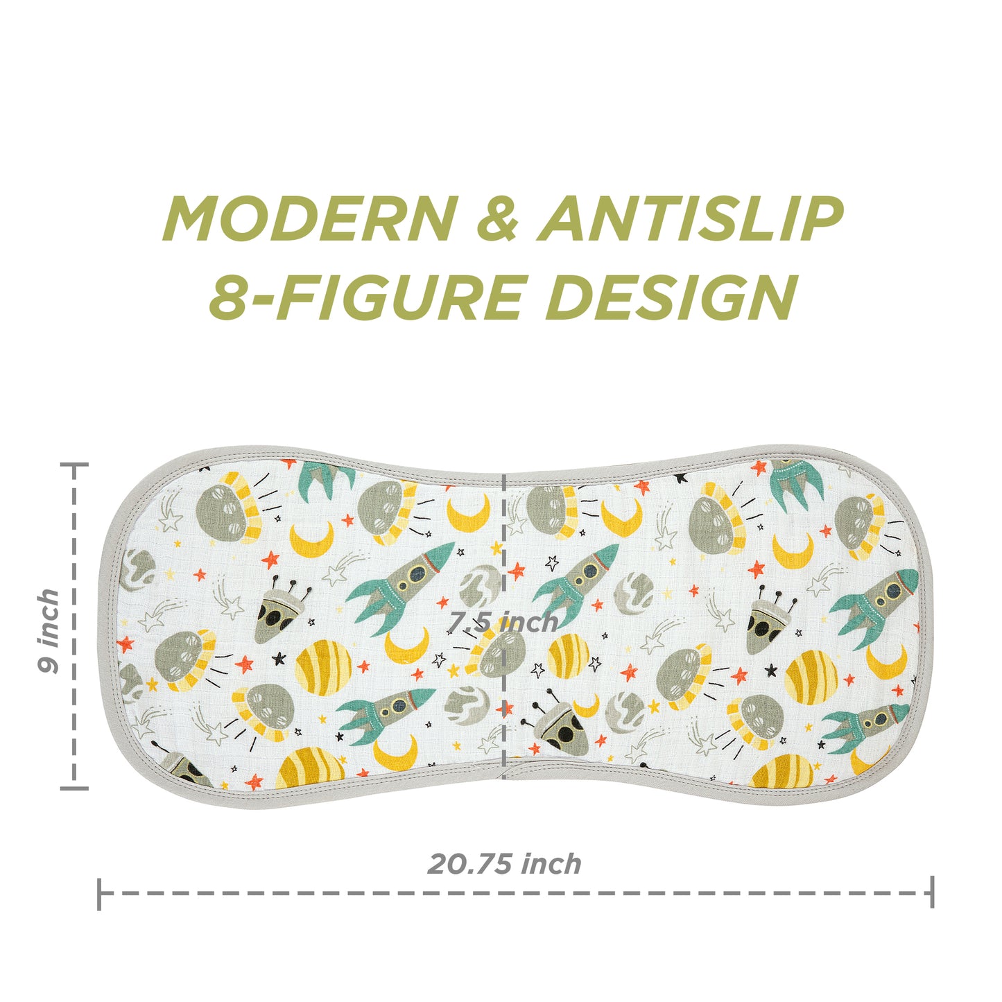 Burp Cloths - Pack of 3's - Gimme Some Space - Dreams & Dimples